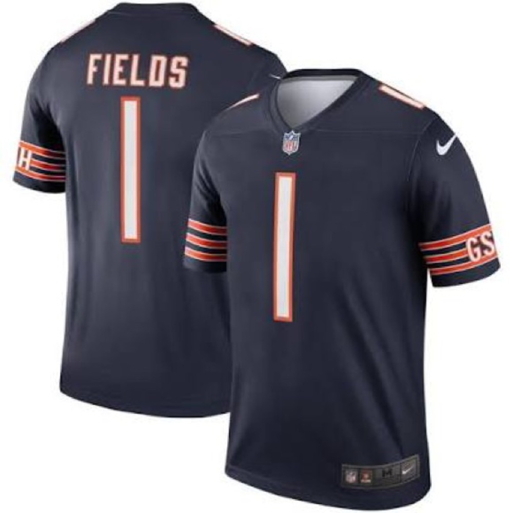 Justin Fields Chicago Bears Nike Legend Jersey - Navy